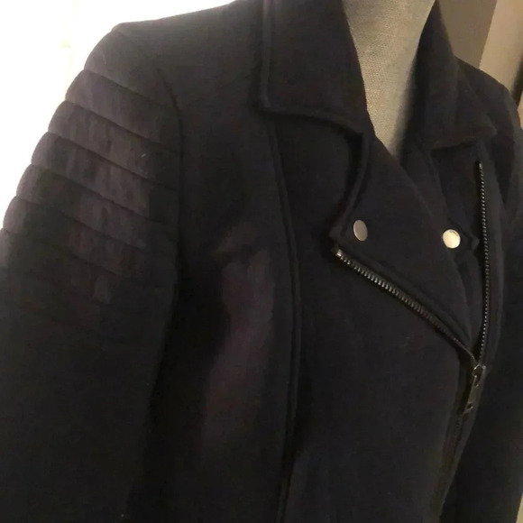 ONLY NWOT Jersey Biker Jacket,  Size L - Picture 2 of 6